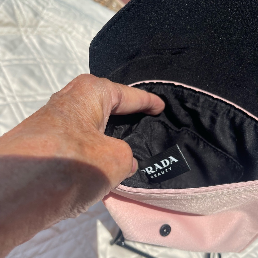 Prada Beauty Pink and Black Pouch - Picture 3 of 5